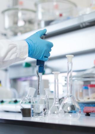 View of a lab testing