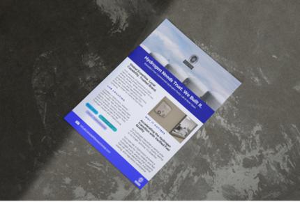 mock up of h2 leaflet
